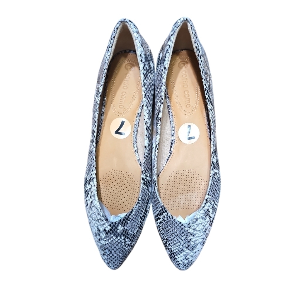 Corso Como Julia Leather Python Snakeskin Print P… - image 7